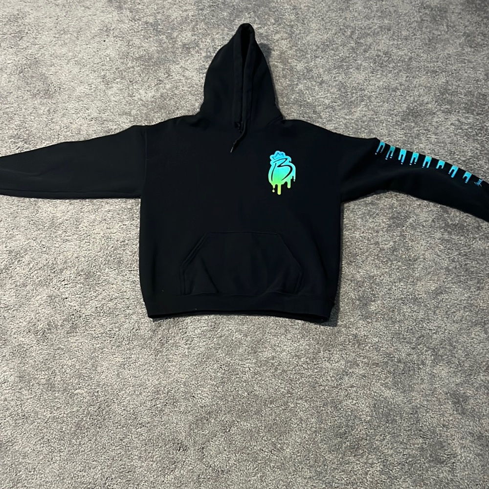 Royally B Green Dipped Hoodie
